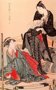 Stylish Amusements of the Four Seasons Kitagawa Utamaro Ukiyo e Bijin ga Oil Paintings
